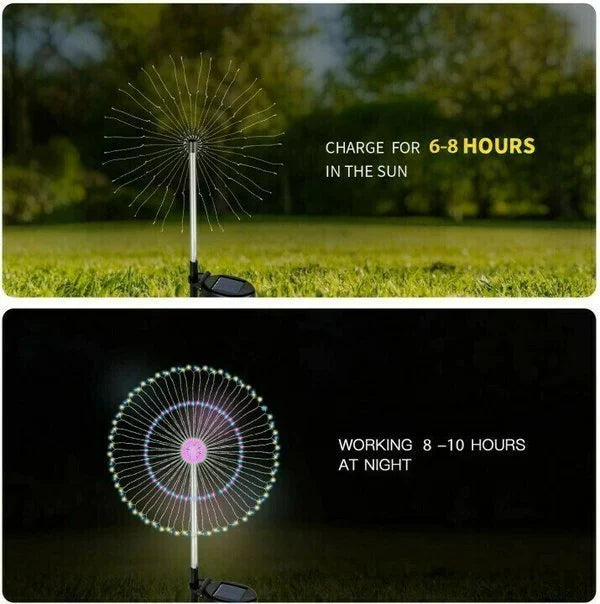 【NEW IN】- Waterproof Solar Garden Fireworks Lamp