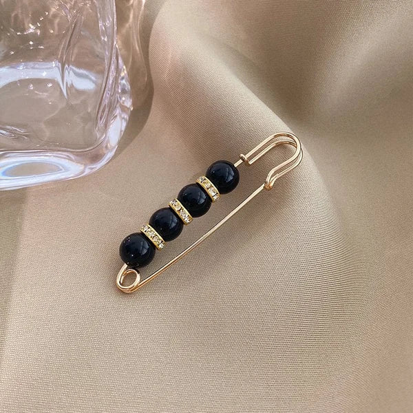 🔥Fancy Rhinestones Pearls Safety Pin Brooch