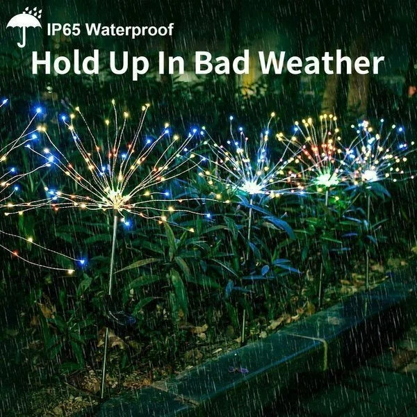 【NEW IN】- Waterproof Solar Garden Fireworks Lamp