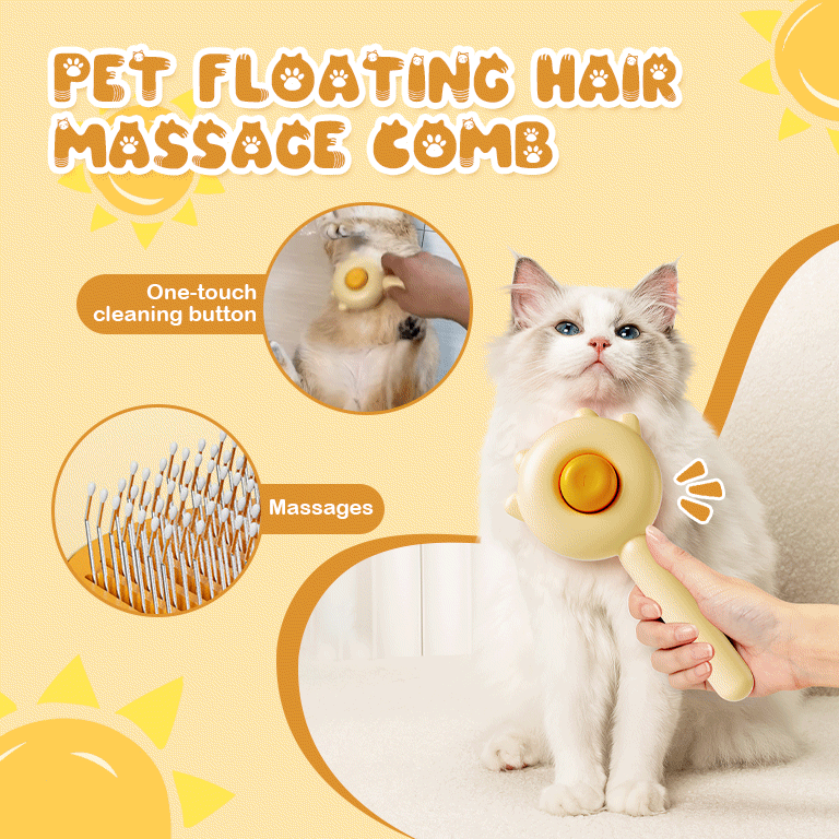 Self-Cleaning Grooming Brush