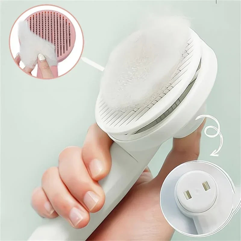 Self-Cleaning Grooming Brush
