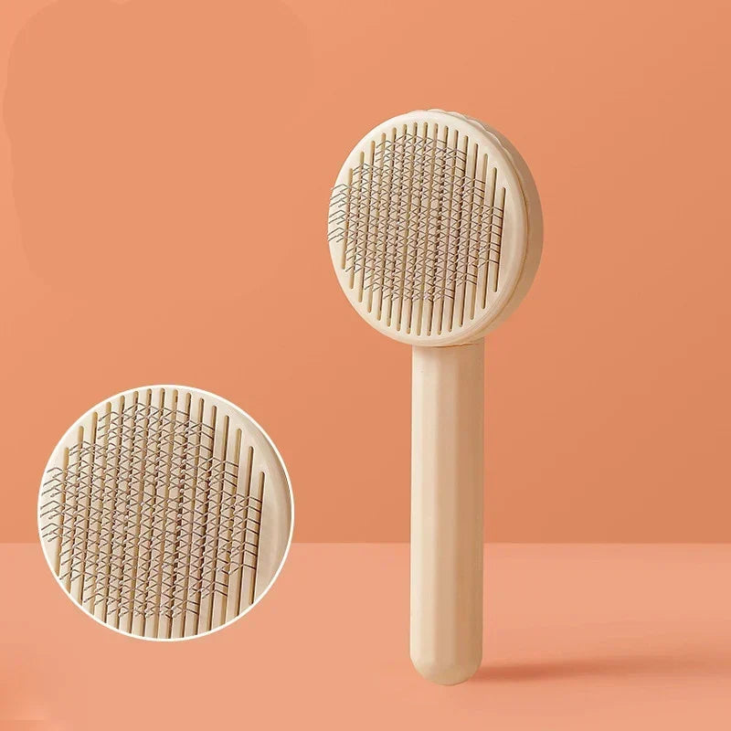 Self-Cleaning Grooming Brush