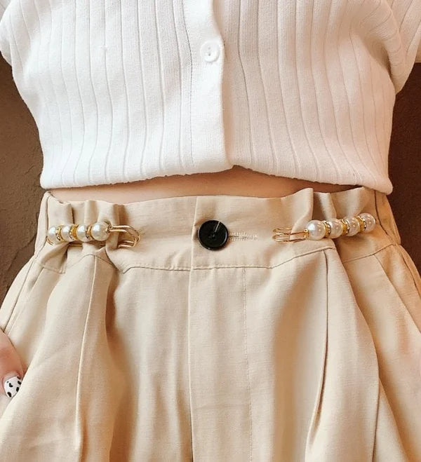 🔥Fancy Rhinestones Pearls Safety Pin Brooch