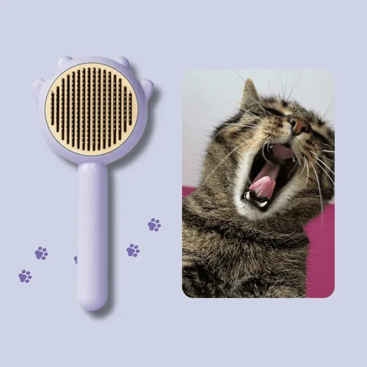Self-Cleaning Grooming Brush