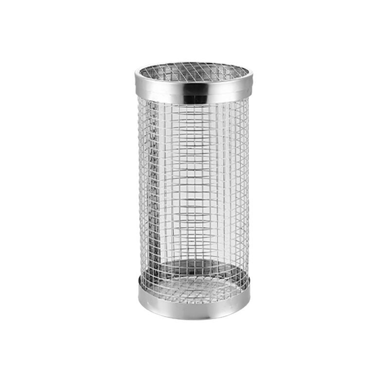BBQ Cage Round BBQ Barrel Outdoor BBQ Smoked Cage Portable BBQ Stove Rotating Rolling Stainless Steel Cage