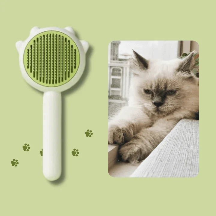 Self-Cleaning Grooming Brush