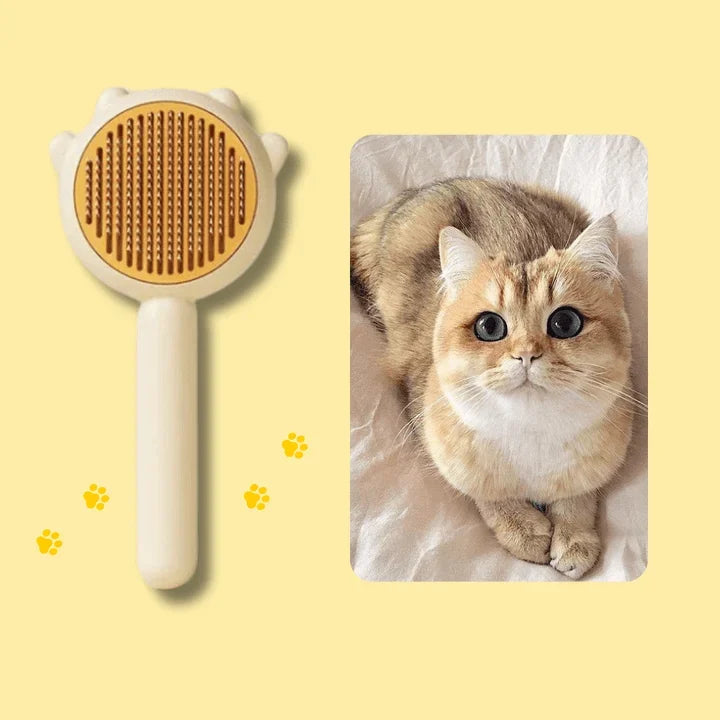 Self-Cleaning Grooming Brush