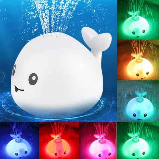 Whale Floating Toy With Light Music LED