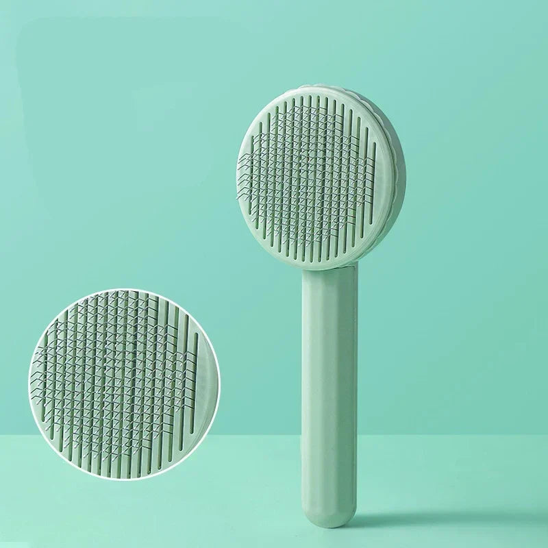 Self-Cleaning Grooming Brush
