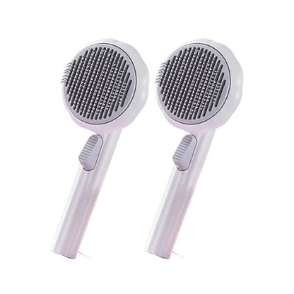 🎉Hot Selling🐈Pumpkin Pet CombPet Grooming Self Cleaning Slicker Brush for Dogs Cats Puppy Rabbit